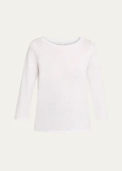 Majestic Filatures3/4-Sleeve Organic Cotton Shirt