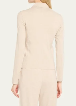Majestic FilaturesZip-Front French Terry Moto Jacket
