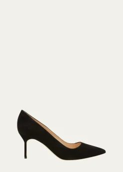 Manolo BlahnikBB 70mm Suede Stiletto Pumps