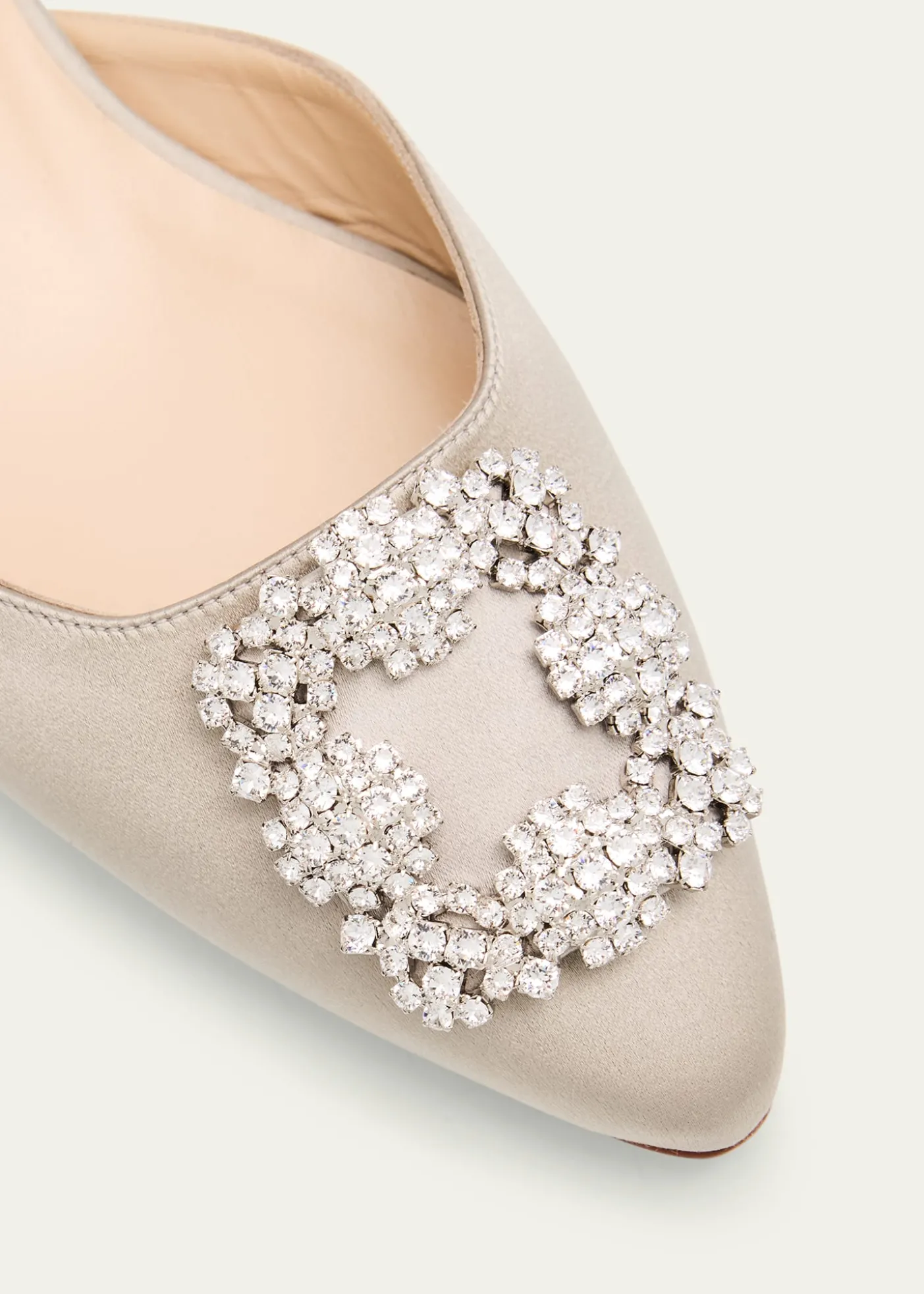 Manolo BlahnikHangisi Satin Ballerina Flats