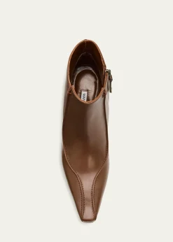 Manolo BlahnikMilleta 90mm Leather Ankle Boots