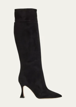 Manolo BlahnikMiralonepla Suede Knee Boots