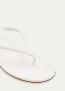 Manolo Blahnik50mm Paterno Leather Thong Sandals
