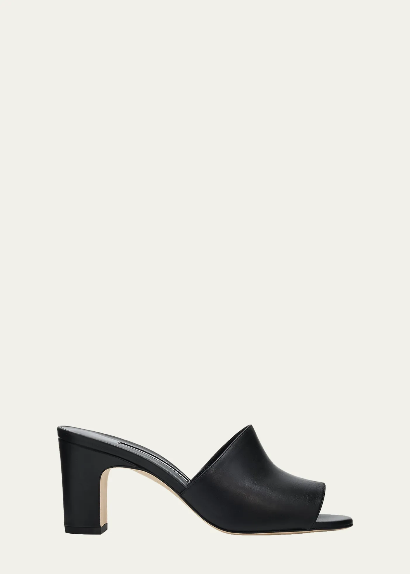 Manolo Blahnik70mm Rapallabar Leather Mules