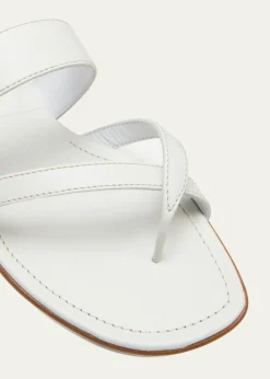 Manolo BlahnikSusa Flat Leather Sandals