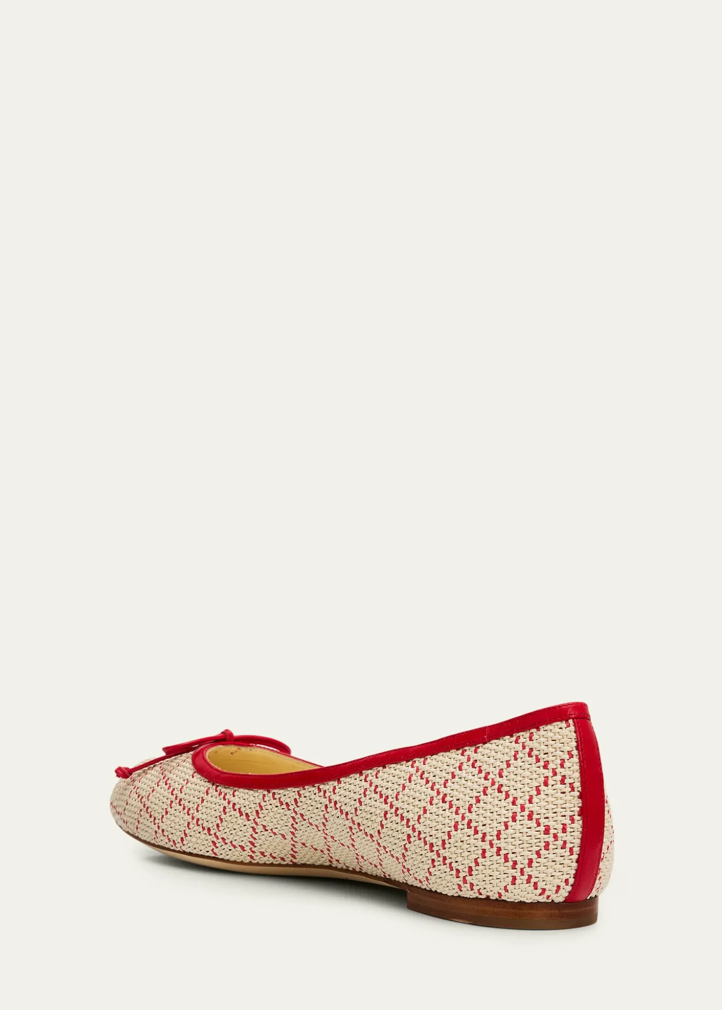 Manolo BlahnikVerallim Raffia Ballerina Flats