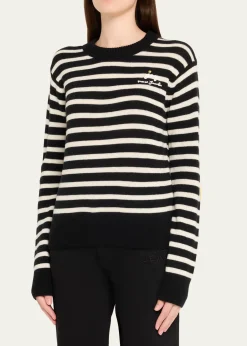 Marc JacobsJoy Striped Crewneck Sweater