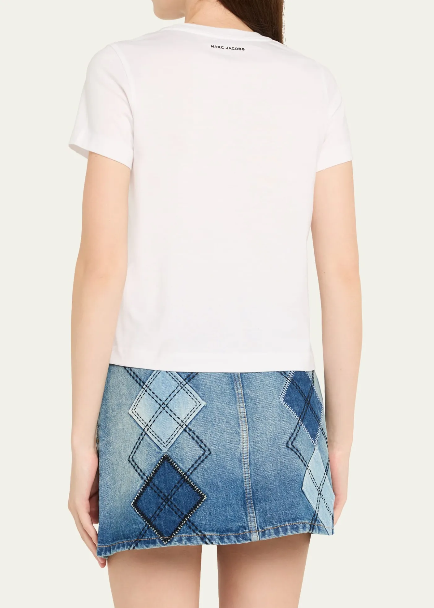 Marc JacobsLogo Flower Applique T-Shirt