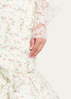 Marc Jacobs RunwayFloral Print Padded Bubble Hem Skirt