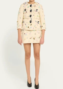 Marc Jacobs RunwaySwarovski Mini Wool Bell Skirt