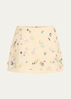 Marc Jacobs RunwaySwarovski Mini Wool Bell Skirt