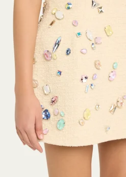 Marc Jacobs RunwaySwarovski Mini Wool Bell Skirt