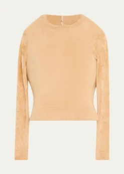 Marc Jacobs RunwayVelvet Knit Padded Sweater
