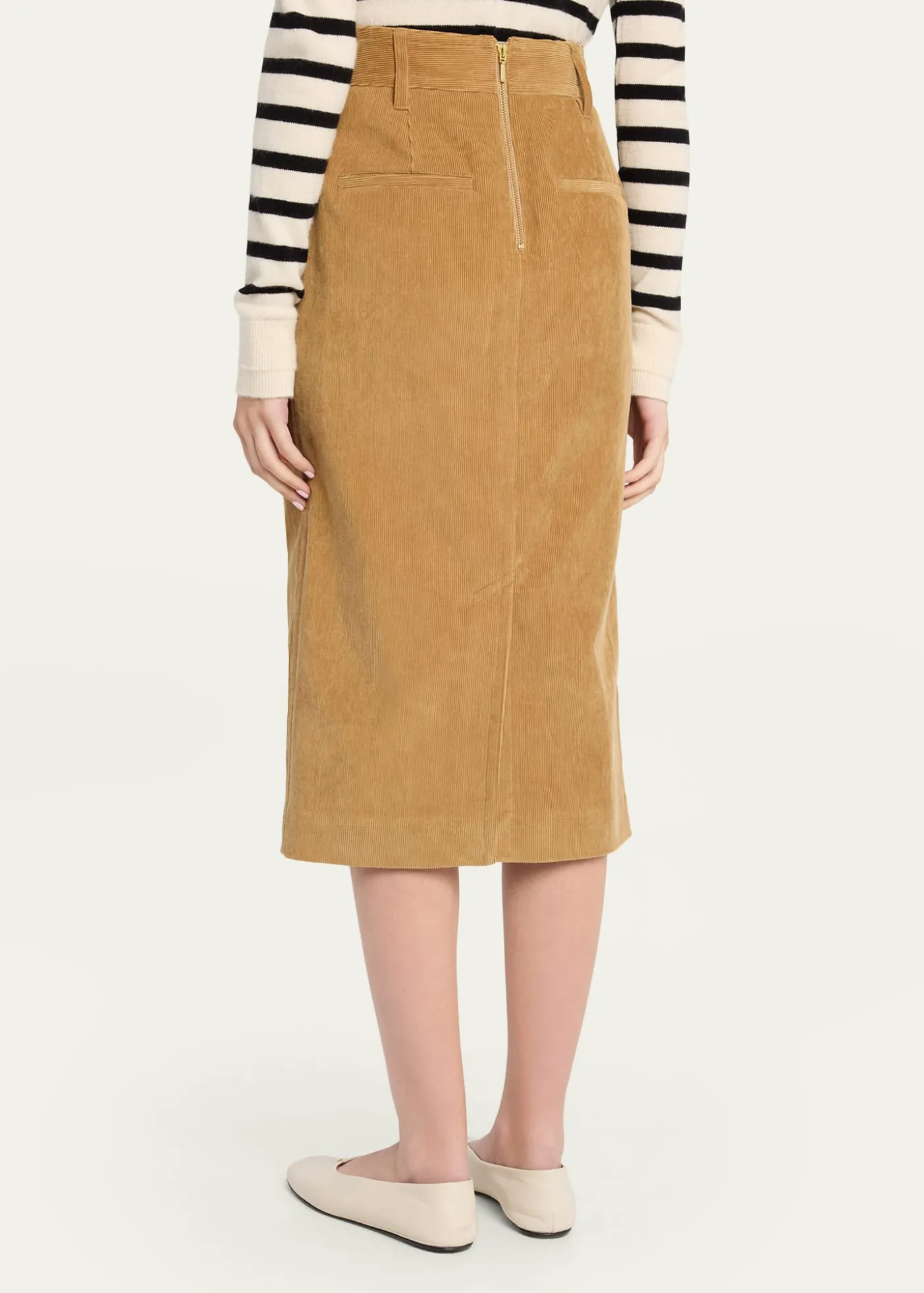 MARIA MCMANUSCorduroy Midi Pencil Skirt