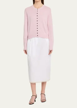 MARIA MCMANUSLace-Trim Midi Tulip Skirt