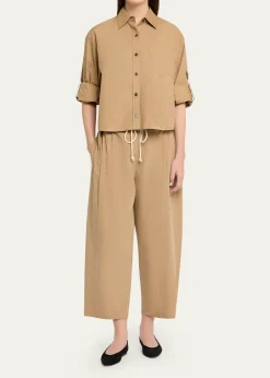 MARIA MCMANUSOrganic Cotton Cropped Button-Down Shirt
