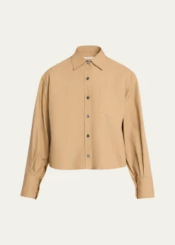 MARIA MCMANUSOrganic Cotton Cropped Button-Down Shirt