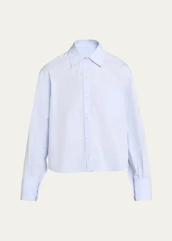 MARIA MCMANUSOrganic Cotton Cropped Button-Down Shirt