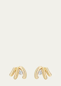 Mason and Books14K Siren Cove Climber Earrings with Diamonds