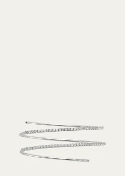 Mattia Cielo18K White Gold Diamond 2 Row Tennis Bracelet