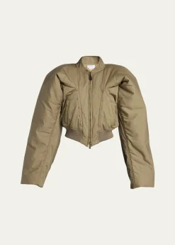 McQueenCropped Bomber Jacket