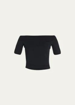 McQueenKnit Off-the-Shoulder Top