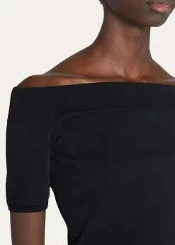 McQueenKnit Off-the-Shoulder Top