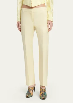 McQueenLow-Rise Cigarette Trousers