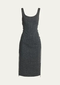 McQueenSleeveless Laced Sheath Dress