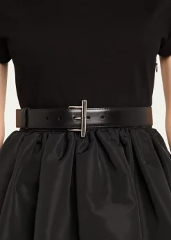 McQueenT-Bar Skinny Leather Belt