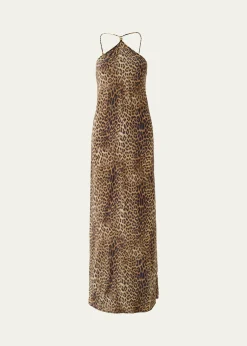 Melissa OdabashSage Leopard Maxi Dress