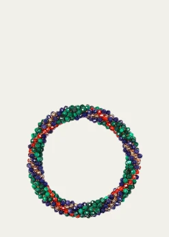 Meredith Frederick14K Malachite and Lapis Pinar Bracelet
