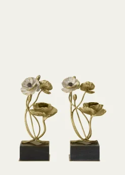 Michael AramAnemone Candleholders, Set of 2