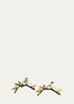 Michael AramButterfly Ginkgo Candleholders Low S/2