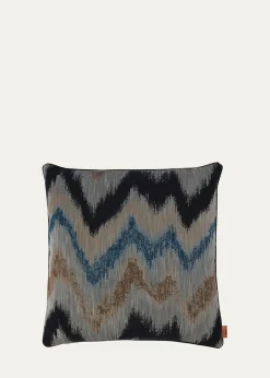 Missoni HomeIkat Chevron Decorative Pillow, 18" Square