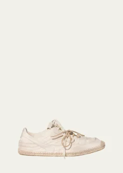 Miu MiuCanvas Espadrille Low-Top Sneakers
