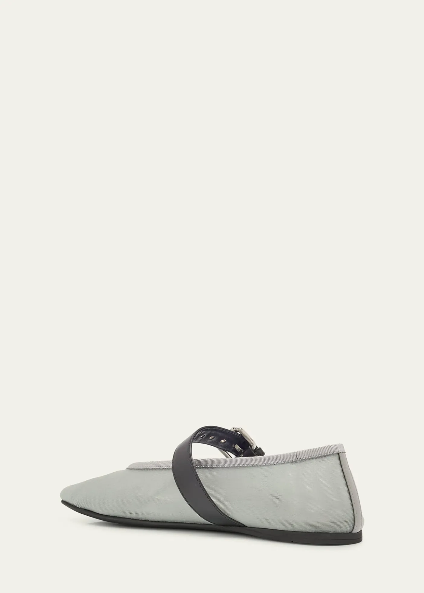 Miu MiuMesh Buckle Mary-Jane Ballerina Flats
