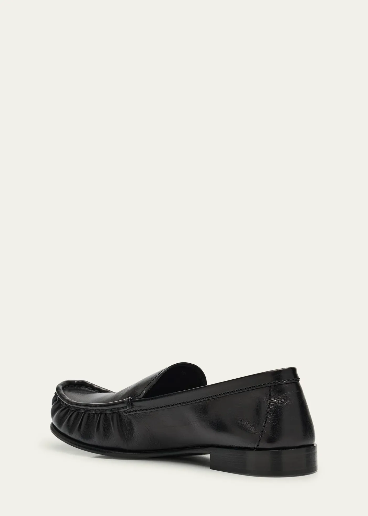 Miu MiuRuched Leather Mocassin Loafers