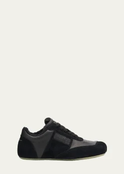 MM6 Maison MargielaAnatomic Mixed Leather Sneakers