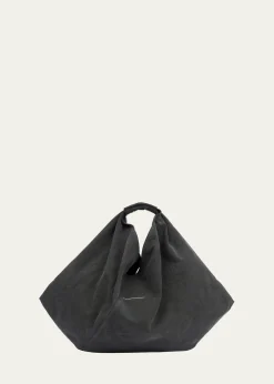 MM6 Maison MargielaJapanese Draped Canvas Top-Handle Bag