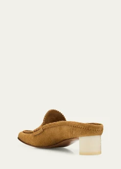 MM6 Maison Margiela25mm Suede Mule Loafers