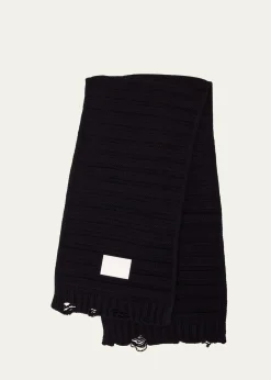 MM6 Maison MargielaVirgin Wool Blend Scarf