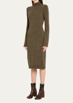 MM6 Maison MargielaWool-Blend Turtleneck Sweater Dress
