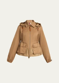 MonclerAdenium Jacket with Detachable Hood