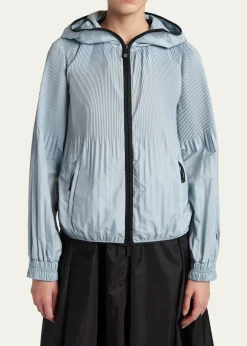 MonclerAnemone Pleated Hooded Jacket