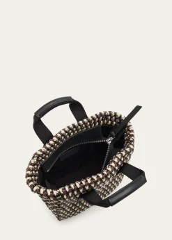 MonclerCaradoc Micro Raffia Crochet Tote Bag