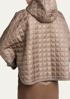 Moncler GeniusHooded Square-Quilted Padded Cape