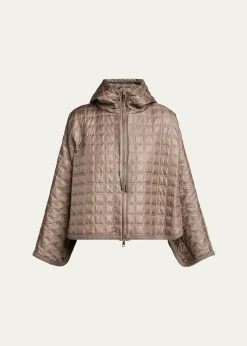 Moncler GeniusHooded Square-Quilted Padded Cape