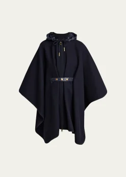 Moncler GeniusPadded Wool-Blend Cape