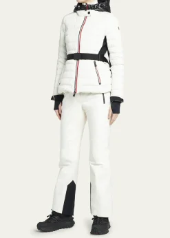 Moncler GrenobleBruche Contrast Belted Puffer Jacket